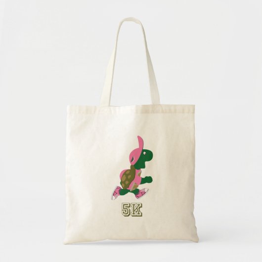 Schildpad 5K - Roze Tote Bag (Voorkant)