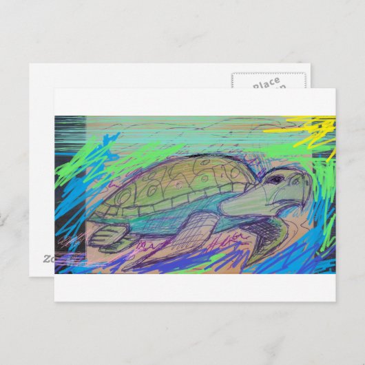 Schildpad 7 briefkaart (Voorkant / Achterkant)