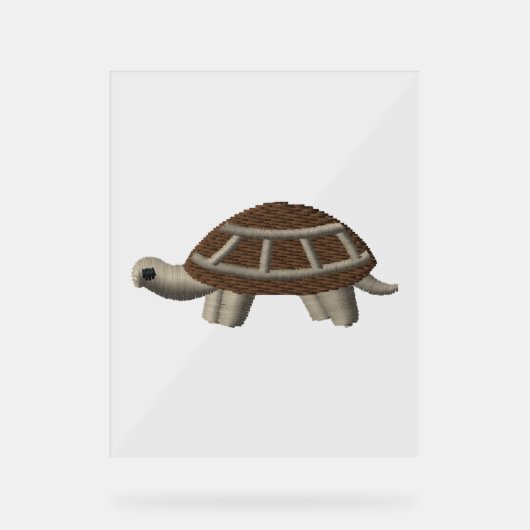 Schildpad Acryl Bord (Voorkant)