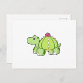 Schildpad als Cactus Briefkaart (Voorkant / Achterkant)
