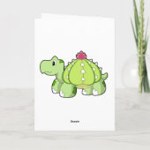 Schildpad als Cactus Kaart (Achterkant)