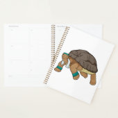 Schildpad Als Hardloper Met Handdoek Planner (Display)