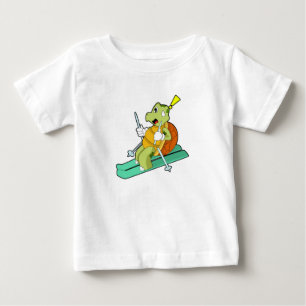 Schildpad als skiër