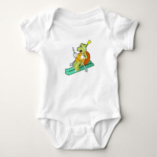 Schildpad als skiër romper