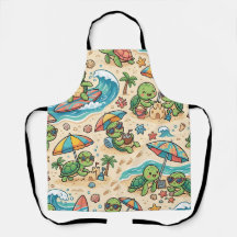 Schildpad-apron voor aan de oceaan - Leuke vakanti