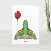 Schildpad Ballon Kaart (Achterkant)
