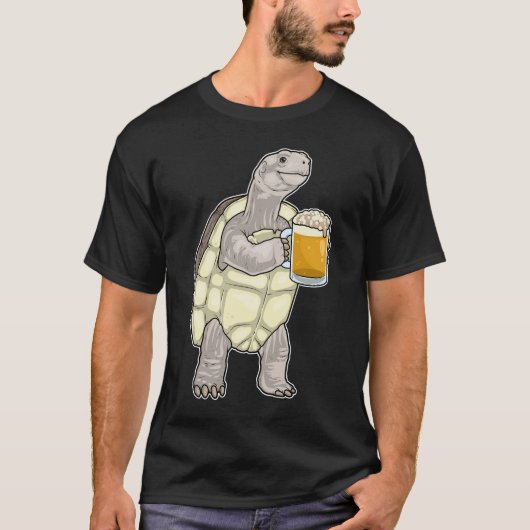 Schildpad Bier T-shirt (Voorkant)