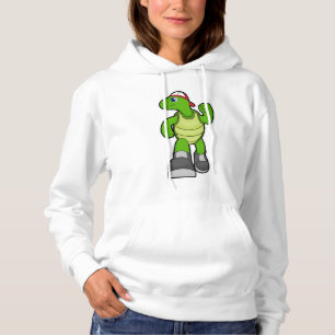Schildpad bij draaiend Pet Hoodie
