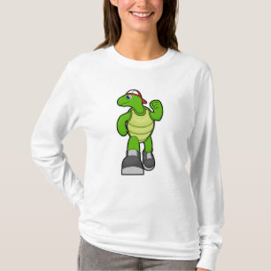 Schildpad bij draaiend Pet T-shirt
