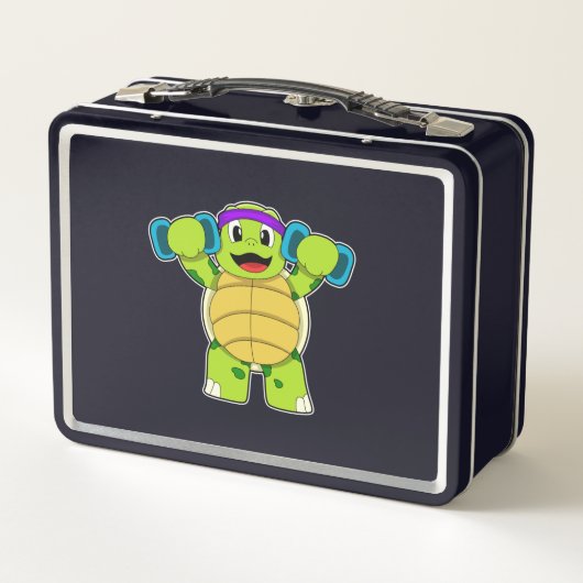 Schildpad bij Sterke training & Dumbbells (Achterkant)