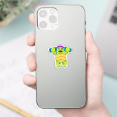 Schildpad bij Sterke training & Dumbbells Sticker (Telefoon)