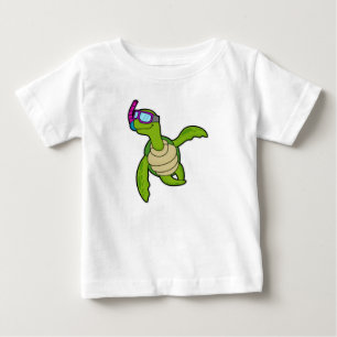 Schildpad bij zwemmen met Snorkel