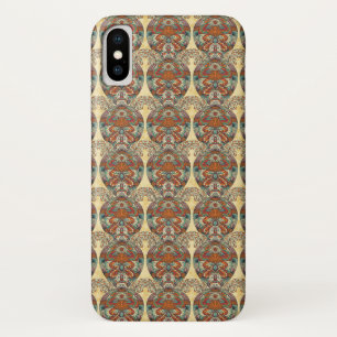 Schildpad Bloemmotief iPhone X Hoesje