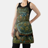 Schildpad Boheemse Boho Woodland Personaliseren Schort (Insitu)