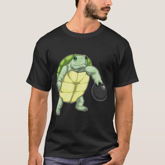 Schildpad Bowling bal T-shirt (Voorkant)