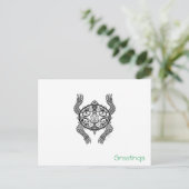schildpad briefkaart (Staand voorkant)