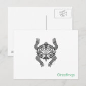 schildpad briefkaart (Voorkant / Achterkant)