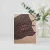 schildpad briefkaart (Staand voorkant)