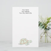 Schildpad Briefpapier (Staand voorkant)