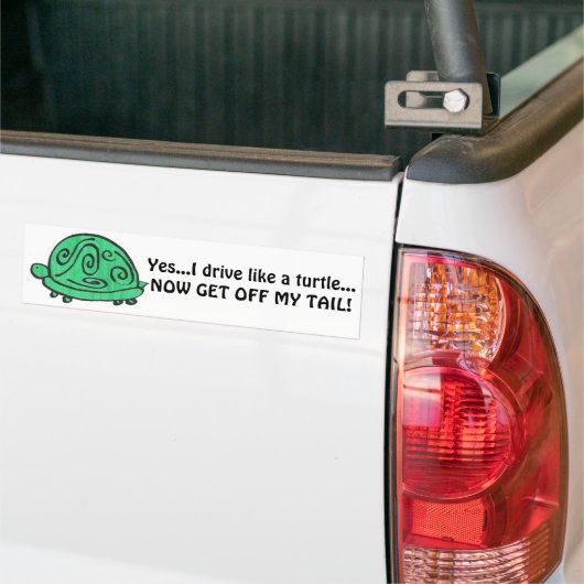 Schildpad Bumpersticker (Op Truck)