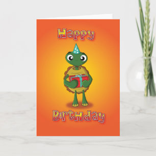 schildpad - cadeau - gelukkige verjaardag kaart