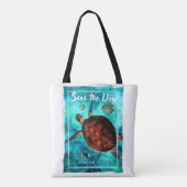 Schildpad Canvas tas, medium Draagtas (Achterkant)