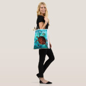 Schildpad Canvas tas, medium Draagtas (Op model)