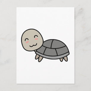Schildpad cartoon dier briefkaart