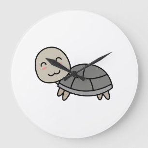 Schildpad cartoon dier grote klok