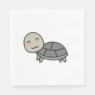 Schildpad cartoon dier servet