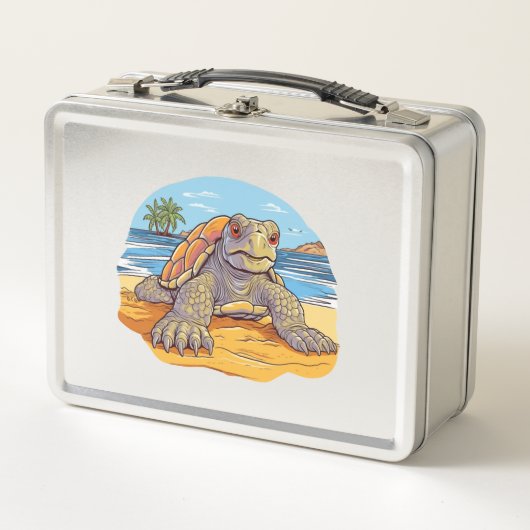 Schildpad Cartoon strand (Voorkant)