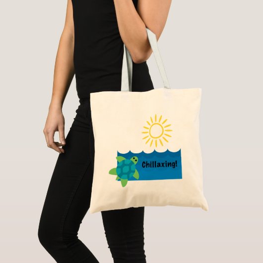 Schildpad Chillaxing Design - Budget Tas (Voorkant (product))