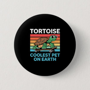 Schildpad Coolste Huisdier Op Aarde Sungles Skateb Ronde Button 5,7 Cm