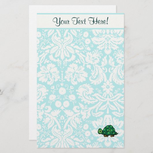 schildpad; Cute Briefpapier (Voorkant / Achterkant)