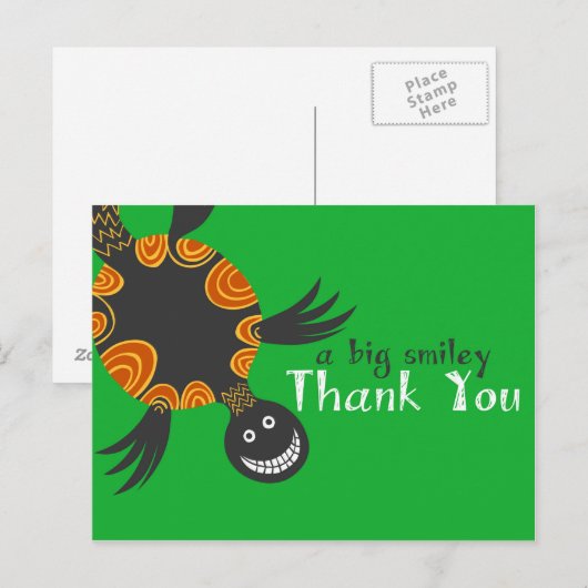 Schildpad Dank u kaarten (Voorkant / Achterkant)