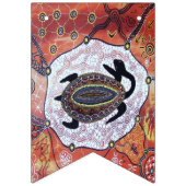 Schildpad dromen Aboriginal Art Bunting Vlaggetjes (Derde vlag)