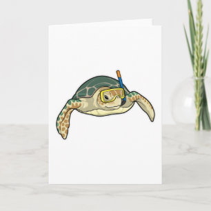 Schildpad Duiker Snorkel Kaart