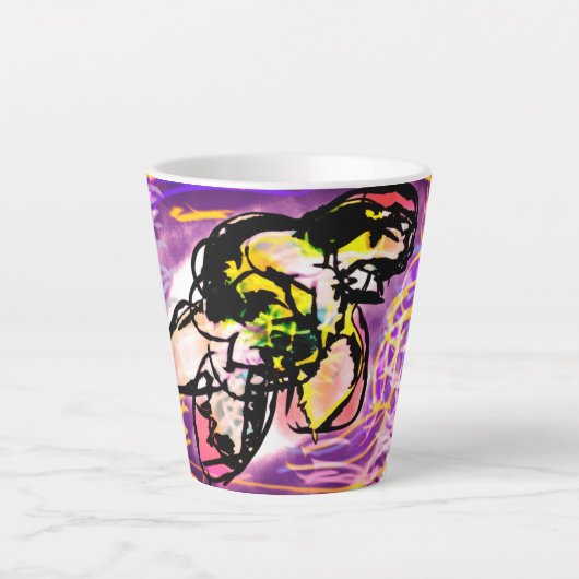 Schildpad edelsteen latte mok (Voorkant)