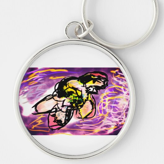 Schildpad edelsteen sleutelhanger (Voorkant)