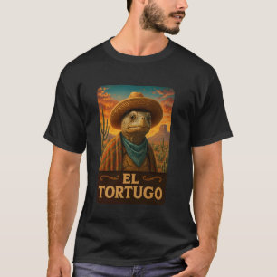 Schildpad El Tortugo Wild West Cowboy Vintage West T-shirt