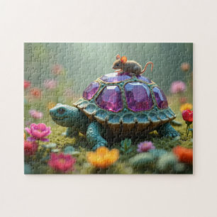Schildpad en de muis legpuzzel