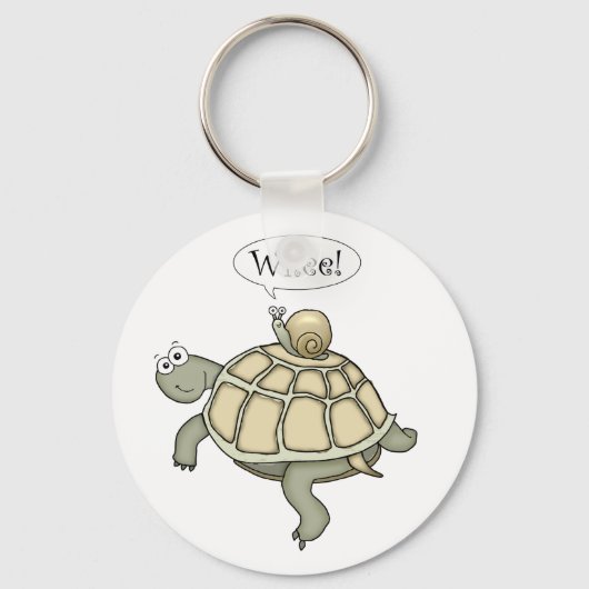 schildpad en slak Whee. Sleutelhanger (Voorkant)