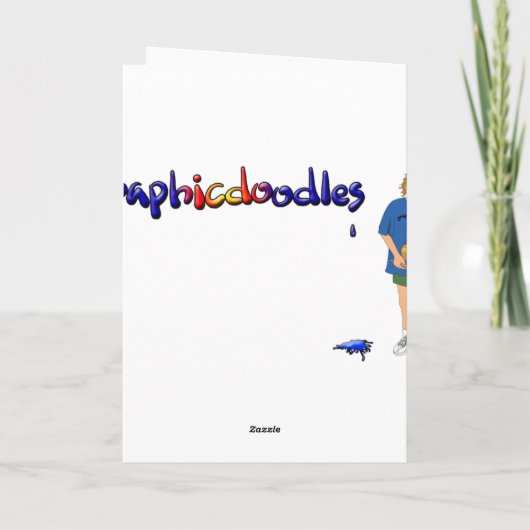 schildpad en slakbedankt bedankkaart (Achterkant)