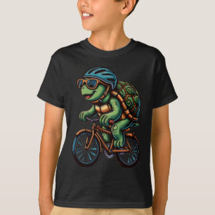 Schildpad Fietsliefhebber Wielrenner Fietstoer Fie T-shirt
