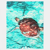 Schildpad Fleece Deken (Voorkant)