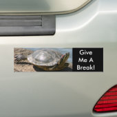 Schildpad - Geef me een pauze Bumpersticker (Op auto)