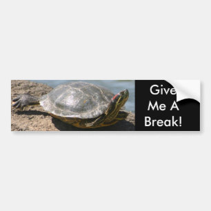 Schildpad - Geef me een pauze Bumpersticker
