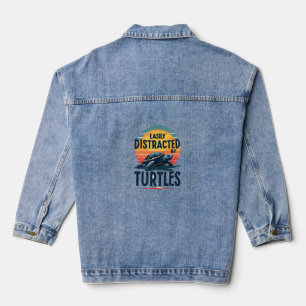 Schildpad gemakkelijk afgeleid door schildpadden Z Denim Jacket
