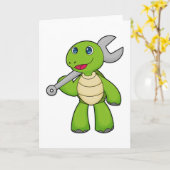 Schildpad Gereedschap Sleutel Kaart (Gele Bloem)