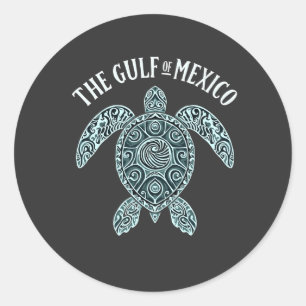 Schildpad Golf van Mexico Latino Ronde Sticker